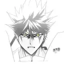 Ichigo kurosaki from bleach  tattoo design idea