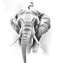 Elephant tattoo design idea