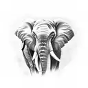 Elephant tattoo design idea