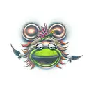 animal muppet  tattoo design idea