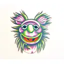 animal muppet  tattoo design idea