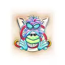 animal muppet  tattoo design idea