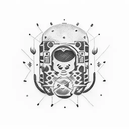 small tattoos for a teen programmer willing to enjoy life, is quite of an outsider, an introvert person tattoo design idea