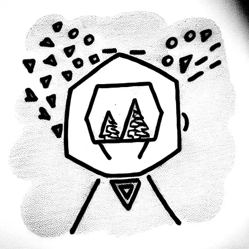 small tattoos for a teen programmer willing to enjoy life, is quite of an outsider, an introvert person tattoo design idea