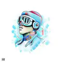 bluey tattoo design idea