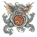 dragon chest tattoo tattoo design idea