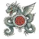dragon chest tattoo tattoo design idea