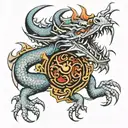 dragon chest tattoo tattoo design idea