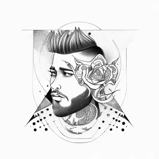 barber tattoo design idea