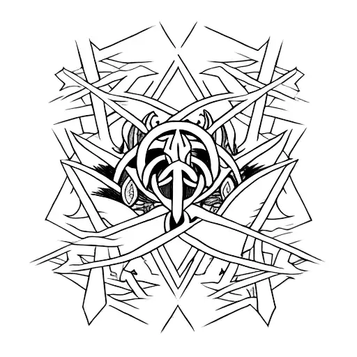 "fineart" tattoo design with the smashing pumpkins, alice in chains, soundgarden and nirvana emblems tattoo design idea