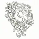 KSY initials C tattoo design idea