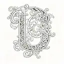 KSY initials C tattoo design idea