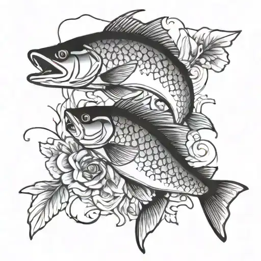 fishing memorial tattoo tattoo design idea