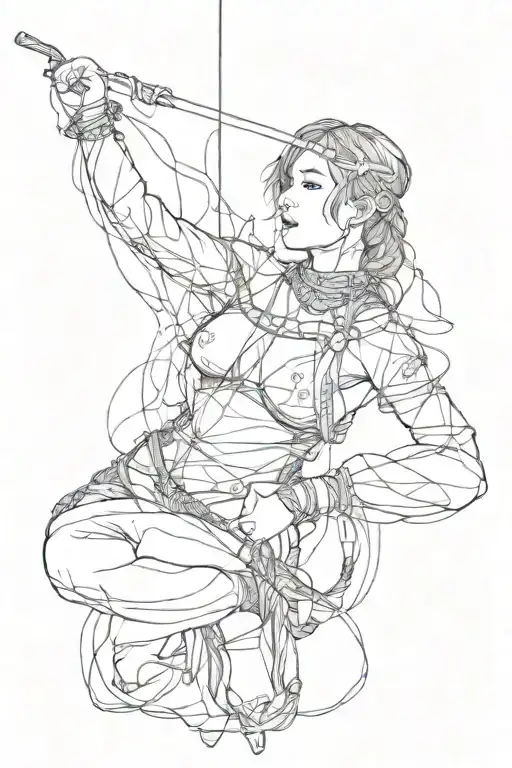 Shibari tattoo design idea