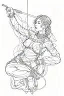 Shibari tattoo design idea