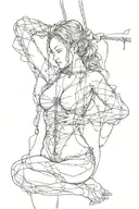 Shibari tattoo design idea