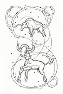 aries and aries symbol   constellation  tattoo design idea