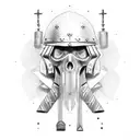 Greek soldier tattoo design idea