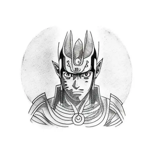 Sasuke cursed mark on shoulders tattoo design idea