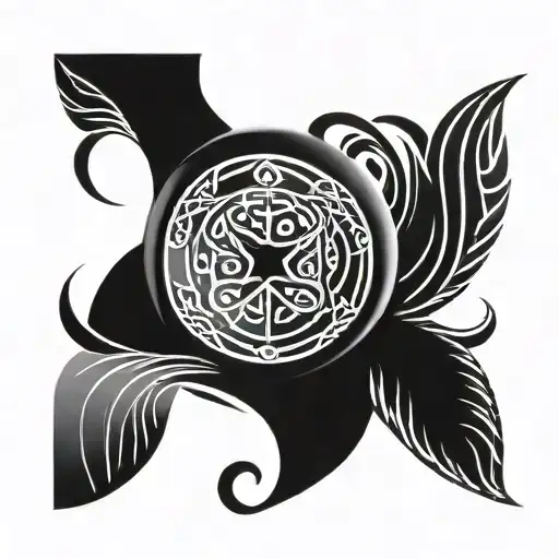 Star sign Libra+Gemini+Sagittarius   tattoo design idea