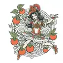 tomato dancer tattoo design idea