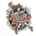 tomato dancer tattoo design idea