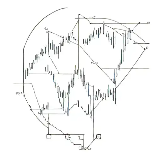 A sleek and modern tattoo of a stock market graph winding around a suzuki sierra car silhouette tattoo design idea