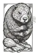 beaver tattoo design idea