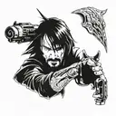 john wick tattoo design idea