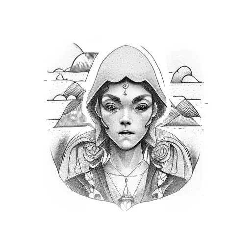 camino de santiago tattoo design idea