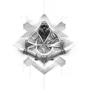 Combine elements from Harry Potter and Interstellar in a movie-themed tattoo tattoo design idea