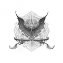 Combine elements from Harry Potter and Interstellar in a movie-themed tattoo tattoo design idea