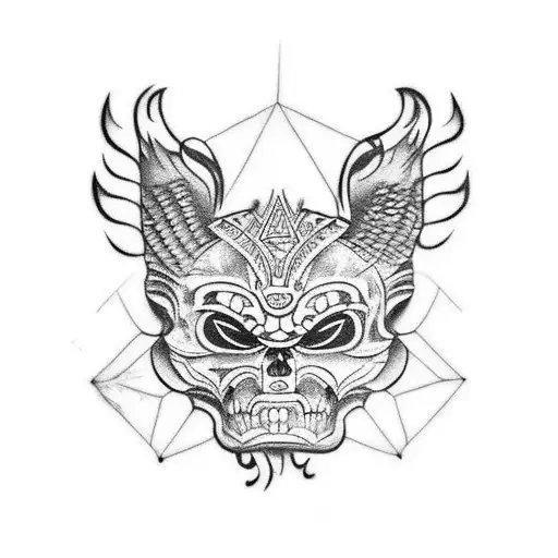 Tezcatlipoca  tattoo design idea