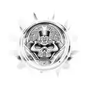 Tezcatlipoca  tattoo design idea