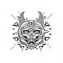 Tezcatlipoca  tattoo design idea