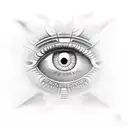 horus eye realistic tattoo design idea