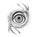 horus eye realistic tattoo design idea
