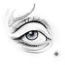 horus eye realistic tattoo design idea