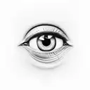 horus eye realistic tattoo design idea
