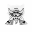 Mexican tribes tattoo design idea