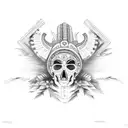 Mexican tribes tattoo design idea