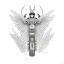 Mexican tribes tattoo design idea