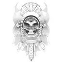 Mexican tribes tattoo design idea