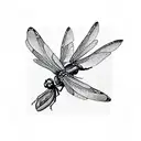 dragonfly tattoo design idea