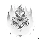 montañas cordillera tattoo design idea