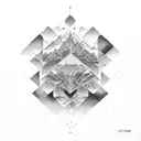 montañas cordillera tattoo design idea