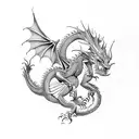 Dragon eragon tattoo design idea