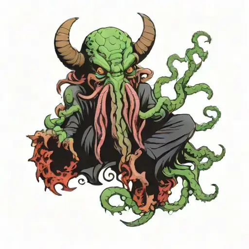 Oxymiron , Lovecraft , Cthulhu tattoo design idea
