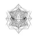 metateron cube tattoo design idea
