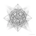 metateron cube tattoo design idea